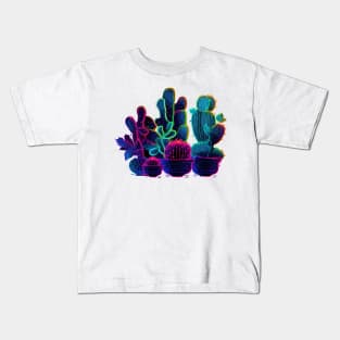 Neon Cactus Kids T-Shirt